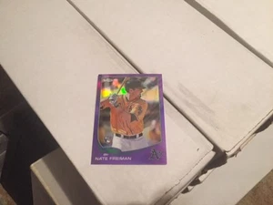2013 Topps Chrome Purple Refractor Nate Freiman #97 Rookie Oakland Athletics - Picture 1 of 2