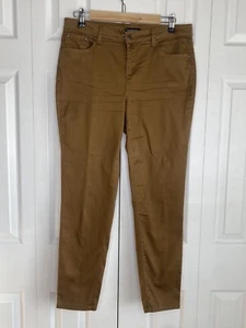 Needle & Cloth Pants Women's Skinny Ankle Brown Pockets Size 12 - Picture 1 of 4