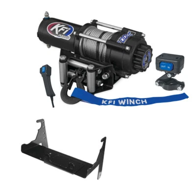 Kit combinado de cabrestante KFI 3000 lb (M3) para Polaris Trail Boss 350L 1990-1993 2x4, 4x4 Foto 1 de 4