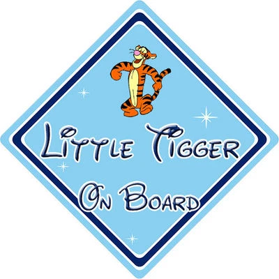 CAR SIGNS DIRECT Little Tigger Autoschild an Bord - Baby an Bord - Disney Winnie Puuh Tigger