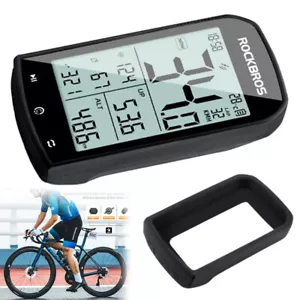 ROCKBROS Waterproof M1 GPS Bike Computer Bluetooth ANT+ Odometer Speedometer New - Picture 1 of 18