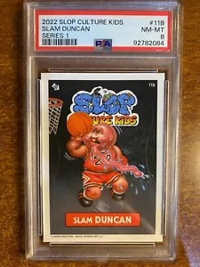 SLAM DUNCAN: Michael Jordan SLOP CULTURE KIDS GPK PSA 8 - Picture 1 of 2