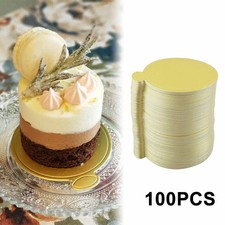 Set 100 pezzi piastra torta scatola torta ø 8 cm cake board base torta rotonda oro