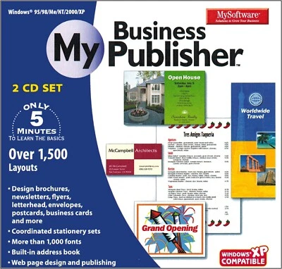 MySoftware My Business Publisher - Design & Print! PC Software Sealed New - Image 1 of 2