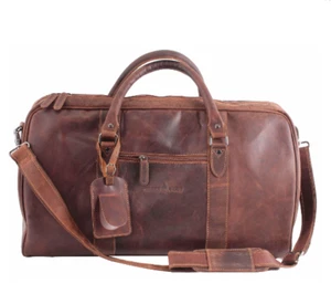 Greenwood Leather Weekend Travel Bag Wilson - Picture 1 of 5