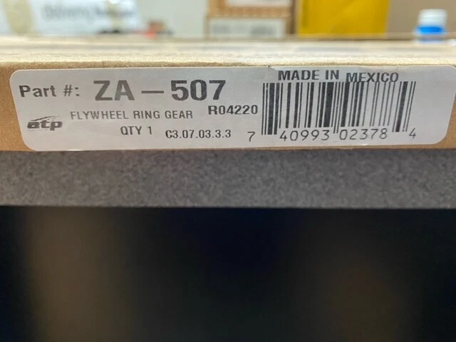 ATP Flywheel ZA-507 - Image 1 of 2