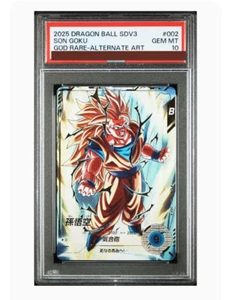 Tarjeta coleccionable PSA10 Dragon Ball Super Divers SDV3-002 Son Goku Japón - Imagen 1 de 3
