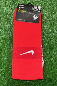 Nike France FFF Stadium Over Calf Soccer Socks Red Size Large SX6346-657 New - Picture 1 of 2