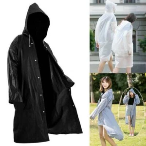 Regenjacken Damen Herren Regenponcho Regenmantel Regenschutz Notfall Regenjacke - Bild 1 von 12