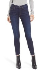 EDWIN Dark Blue L.U.V. Wash PIXIE 9" MID RISE SKINNY Jeans 25