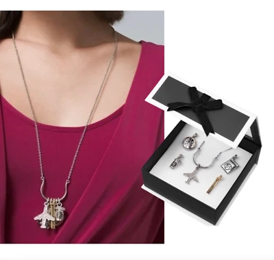 WHBM Traveler At Heart encanto collar conjunto de regalo nuevo con etiquetas $50 Foto 1 de 4