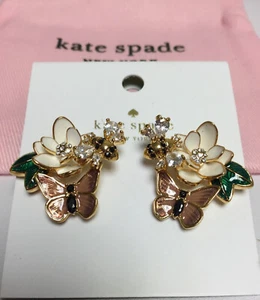 Nuevos aretes Kate Spade New York cristal jardín con bolsa antipolvo KS - Imagen 1 de 12