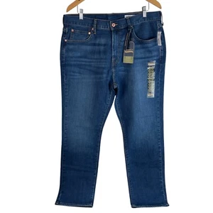 NEW Daniel Cremieux Mens Relaxed Straight Jeans 36x30 Blue Denim Stretch - Picture 1 of 7