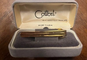 Vintage Colibri Tie Clip 18 kt Gold Electroplated - Picture 1 of 1
