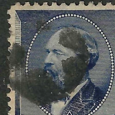 Billete de 5 centavos Sc #216 STAR Fancy Cancel 1888 EE. UU. 8F35 Foto 1 de 2