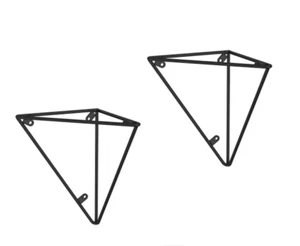 Liberty 6.28 in. Matte Black Steel Geometric Decorative Shelf Bracket (2-Pack) - Picture 1 of 1