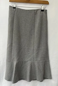 George Women's Knee Length Skirt Size 10 Grey Blue Mix - Picture 1 of 11