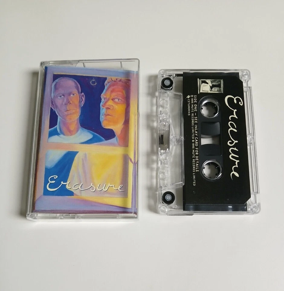 ERASURE SELF TITLED CASSETTE TAPE ALBUM 1995 PAPER LABEL MUTE UK Foto 1 de 1