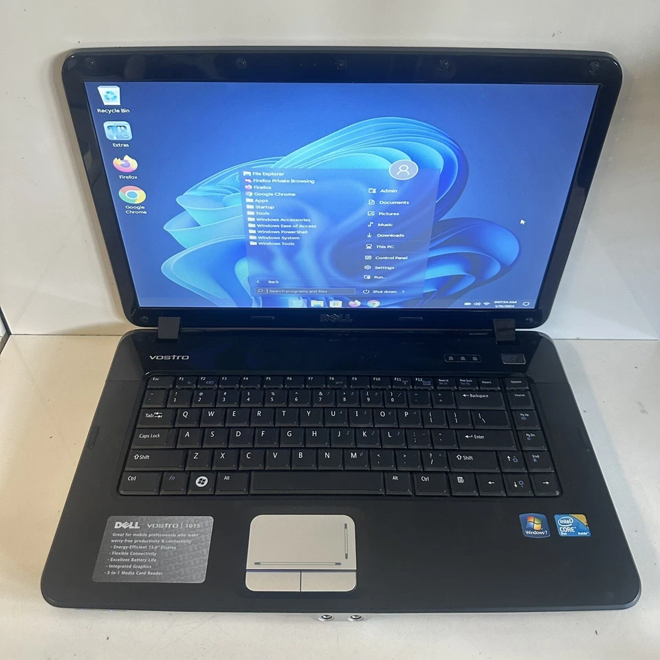 Dell Vostro 1015 15,6” Core 2 Duo 2 GB RAM 250 GB HDD Windows 11 Foto 1 de 4