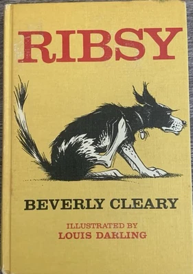 РЕДКАЯ! 1-я винтажная подписанная копия издания HC Ribsy от Beverly Cleary 1964 ПРИЕМЛЕМАЯ - Изображение 1 из 4