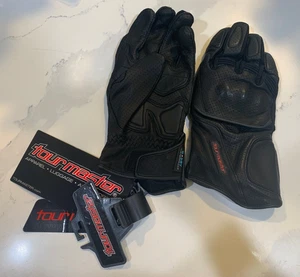 TourMaster DRI-PERF GEL Gloves Black LRG Large/10 - Picture 1 of 1