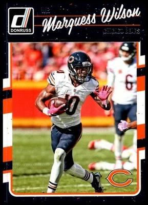 2016 Marquess Wilson Panini Donruss Football #53 Chicago Bears - Image 1 of 2