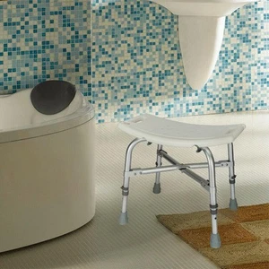 Extra Wide Heavy Duty Bariatric Bath Bench Shower Tub Chair Seat white - Picture 1 of 9