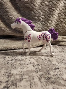 Chap Mei Caballo Juguete Be My Own Feliz Blanco Púrpura Rosa Plástico Poni Figura Niñas - Imagen 1 de 8