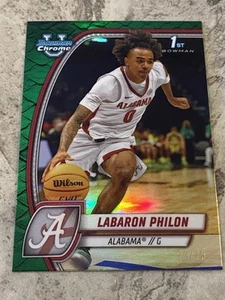 2024-25 Bowman Chrome University Labaron Philon 1st Prospect Green Reptilian /75 - Picture 1 of 2