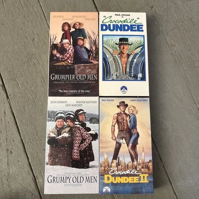 Grumpier Old Men & Crocodile Dundee Movie Collection VHS - Image 1 of 4