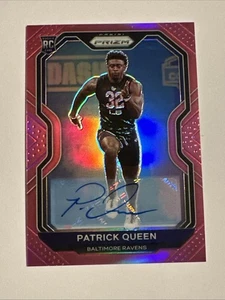 Patrick Queen RC AUTO 2020 PANINI PRIZM ROSA RIFRATTORE Rookie AUTOGRAFO Ravens - Foto 1 di 2