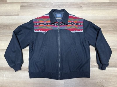 Pendleton High Grade Western Wear Wool Jacket Men’s XL USA Aztec Southwest Black - Image 1 of 4