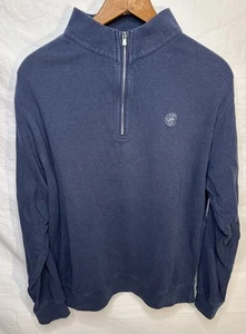 Peter Millar 1/4 Zip Pullover Sweater Men’s M Blue Embroidered - Bild 1 von 12