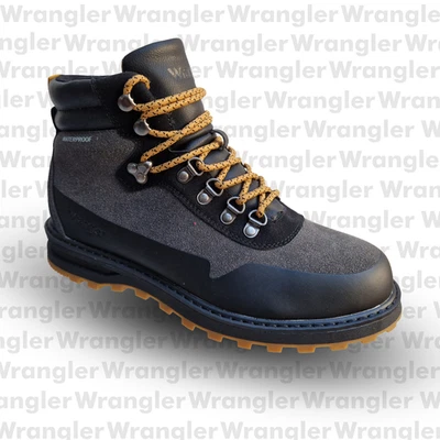 Mens Waterproof Walking Boots Wrangler Winter Ankle Grip Hiking D Ring Camping - Image 1 of 4