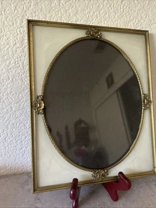 Set Of 2 Vintage Goldtone Floral Hollywood Regency Frames - Picture 1 of 21