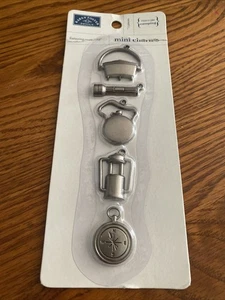 Karen Foster Mini Charms Camp Set Metal for Scrapbook & Crafts NEW - Picture 1 of 7