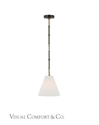 Visual Comfort Thomas O’Brien Goodman Petite Pendant, TOB 5089BZ/HAB  *No Shade* - Image 1 of 4