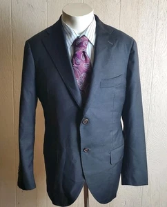 Proper Cloth Blazer Mens 38 Charcoal VBC Wool Surgeon Cuff Jacket - Picture 1 of 17