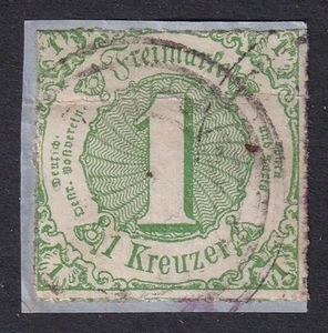 Thurn & Taxis 1865 Southern District 1k Rouletted SG 74 gebraucht auf Stück (CV £19) - Bild 1 von 1