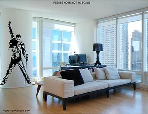 FREDDIE MERCURY - WALL ART STICKER DECAL - SMALL OR MEDIUM - Picture 1 of 2