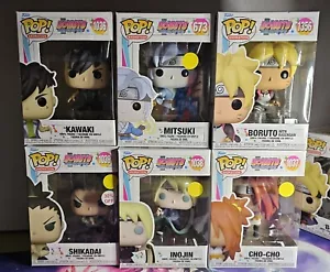 x6 Funko Pop personaggio Boruto NARUTO Boruto rasengan Kawaki Mitsuki Ino Shika Cho - Foto 1 di 9