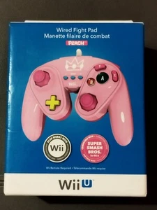 CONTROLLER MANETTE PEACH SUPER SMASH BROS WIRED FIGHT PAD WII U WIIU - Imagen 1 de 2