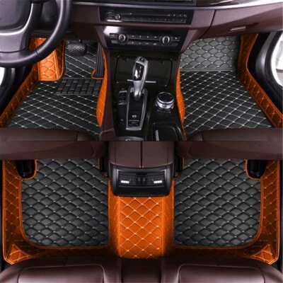 For Jeep Cherokee Luxury Leather Car Floor Mats Full Cover Foot Pads Carpets Set Foto 1 de 4