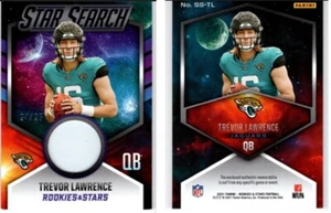 2021 Rookies & Stars Star Search Panini Trevor Lawrence RC Patch #SS-TL - #24/25 - Foto 1 di 1