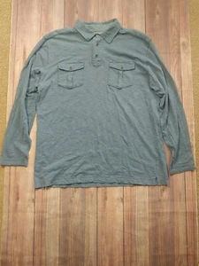 Men's Northwest Territory Blue Henley 1/4 Button Down Long Sleeve Shirt Size XL - Picture 1 of 9