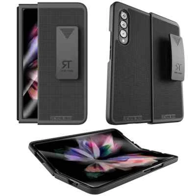 Rome Tech Case For Samsung Galaxy Z Fold 3 Shell Holster Combo Cover Belt Clip