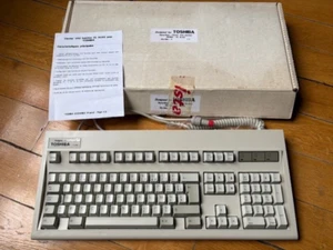 *new in box* Vintage Clavier Toshiba Keytronic Keyboard FR AZERTY PS/2 for AT XT - Photo 1/13