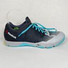Reebok Crossfit Womens Size 8.5 Athletic Blue Gray Shoes Lace Up Sneakers