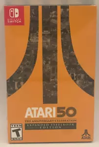Atari 50: The Anniversary Celebration Expanded Steelbook Edition Nintendo Switch - Picture 1 of 5