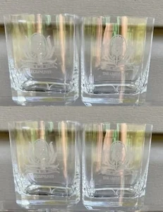 THE GLENLIVET George & J.G.Smith Whiskey Scotch Rocks Set di 4 bicchieri quadrati - Foto 1 di 7